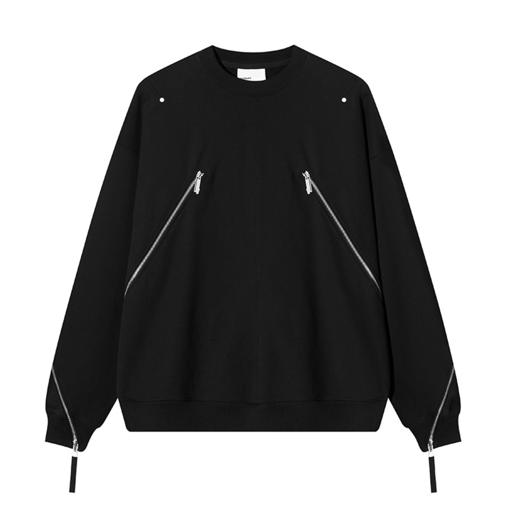 ATTEMPT AW22 双拉链圆领卫衣