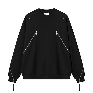 ATTEMPT AW22 双拉链圆领卫衣