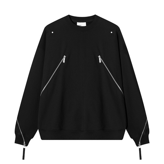 ATTEMPT AW22 双拉链圆领卫衣