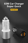 F702-PD+QC 83W CAR CHARGER