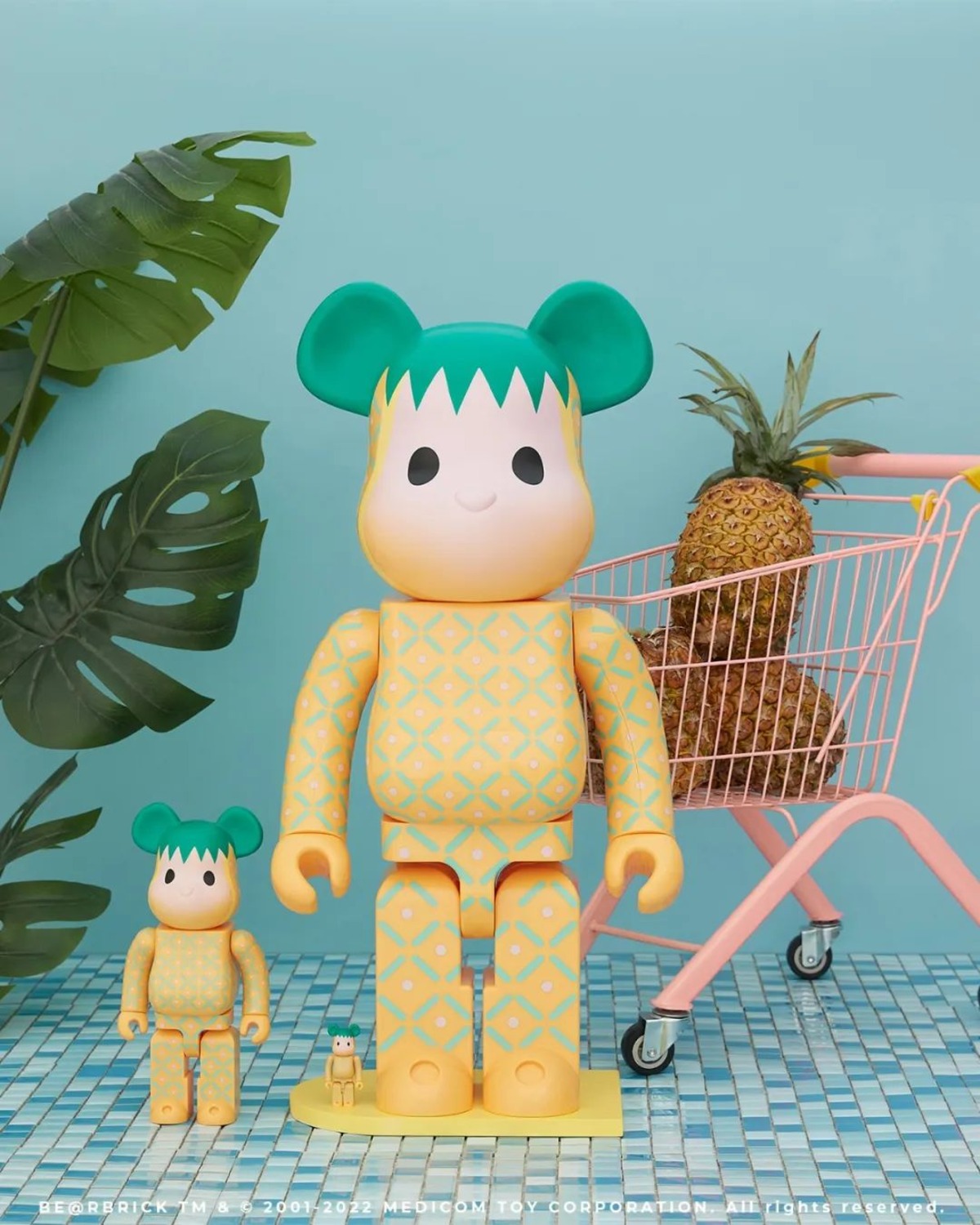 CLOT x BE@RBRICK「PINK PINEAPPLE」 即将发售