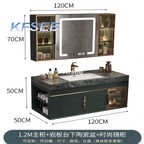 750usd Kfsee 1Pcs A Set Weibog ins 120cm length Bathroom Cabinet with Mirror