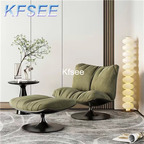 300usd Kfsee 1Pcs A Set Weibog ins Europe Luxury Lounge Chair with Stool