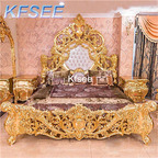 2000usd Kfsee 1Pcs A Set Weibog ins European Wood Hand Made Bedroom Bed
