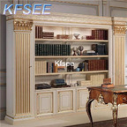 2700usd Kfsee 1Pcs A Set Weibog ins Antique Luxury 250*42*230cm Book Cabinet