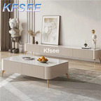 500usd Kfsee 1Pcs A Set Weibog ins Europe Luxury TV Cabinet with Coffee Table