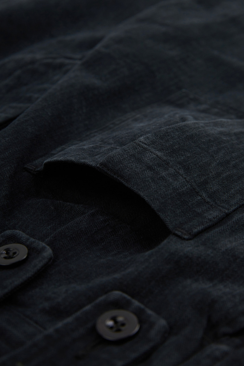 Japanese Herringbone Twill 1970s Belgian Army Field Trousers,black,unisex-5