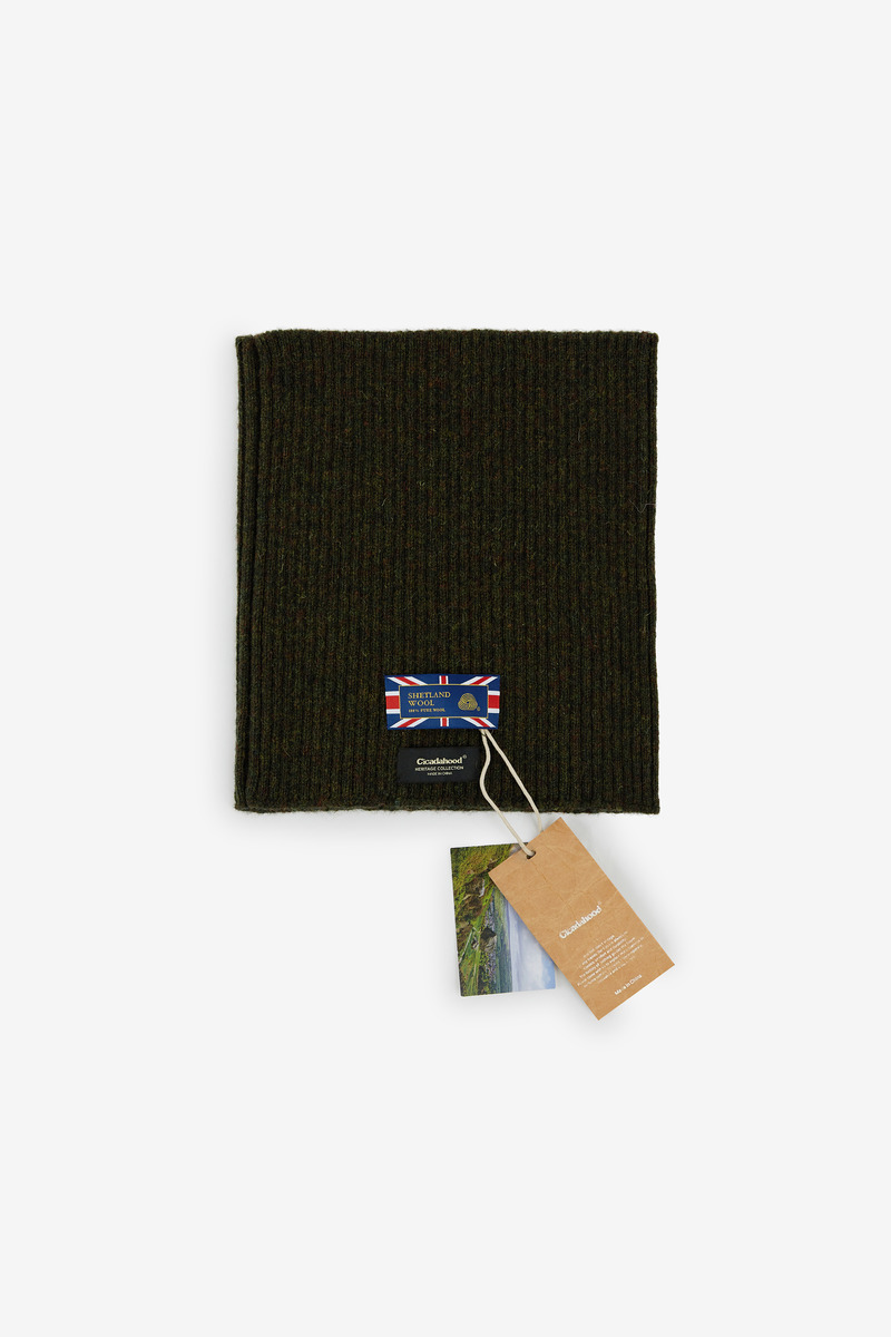 British Shetland Wool Heritage Neck Warmer,unisex-5