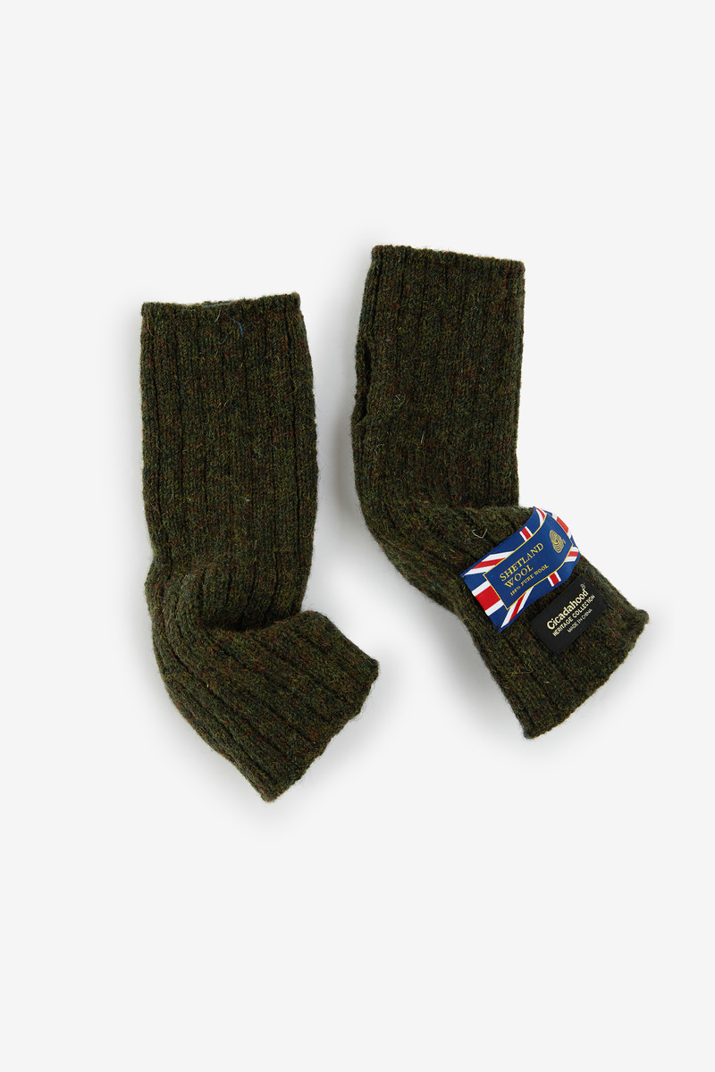 British Shetland Wool Heritage Gloves,unisex-5