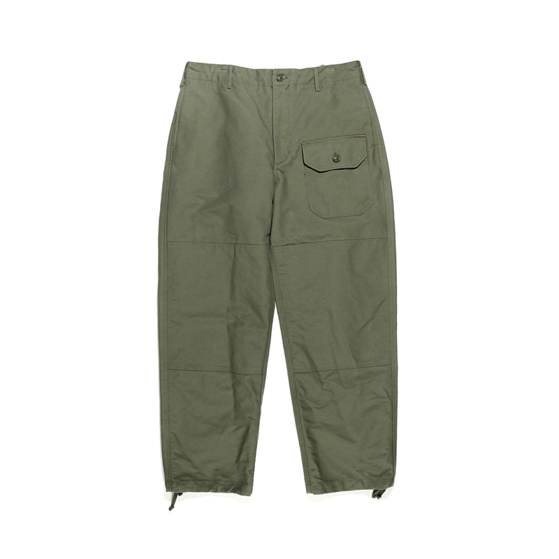 ENGINEERED GARMENTS 22AW Deck Pant-Olive Cotton Double Cloth
