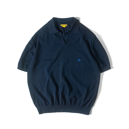 KNITTED V CREW POLO