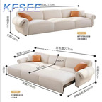 1100usd Kfsee 1Pcs A Set Weibog ins 277cm length Electric Sofa Bed