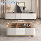 800usd Kfsee 1Pcs A Set Weibog ins Meaningful 180cm length TV Cabinet with 140cm length Coffee Table