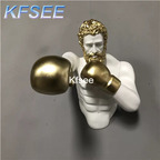 180usd Kfsee 1Pcs A Set ins boxing Statue Wall Decoration