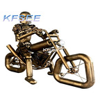 1300usd Kfsee 1Pcs A Set ins Home Antique Motorcycle Statue