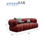 1300usd Kfsee 1Pcs A Set ins Life Proud three people Sofa