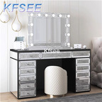 650usd Kfsee 1Pcs A Set Mirror Effect Dressing Table
