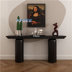 400usd Kfsee 1Pcs A Set Italian Style Black Cool Console Table