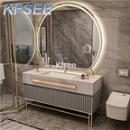 450usd Kfsee 1Pcs A Set 80cm Length Luxury Bathroom Cabinet with Mirror