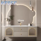 200usd Kfsee 1Pcs A Set 60cm length ins Storage Bathroom Cabinet with Mirror