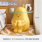 90usd Kfsee 1Pcs A Set ins ins Oh my god yes Yellow Side Table