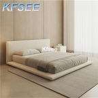300usd Kfsee 1Pcs A Set 150*200cm Italian Minimalist Cloth Bedroom Bed