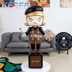 400usd Kfsee 1 Set 140cm height Pure Home Floor Sculpture Statue