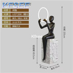 280usd Kfsee 1Pcs A Set Prodgf Boss 155cm height Seat People Statue Floor Sculpture