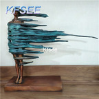 380usd Kfsee 1 Set 52cm Pure Strong GIrl Art Floor Sculpture