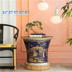 250usd Kfsee 1Pcs A Set ins Antique 56*69cm Coffee Side Table