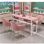 130usd Prodgf 1 Set ins 140cm length Beauty Kfsee Nail Table with 4 Chair