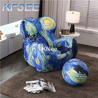 250usd Prodgf 1Pcs A Set Need Gorgeous ins Kfsee Lounge Chair with stool Sofa