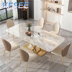 700usd 180cm length with 6 chair 1Pcs Romantic Kfsee Home Dining Table