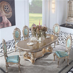 1000usd Kfsee 190cm length Wedding Europe Classic Castle Dining Table
