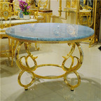 1500usd Kfsee 130cm Round Europe Castle Dining Table