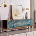 300USD Kfsee ins 180cm length Castle in love Kfsee Marble TV Cabinet