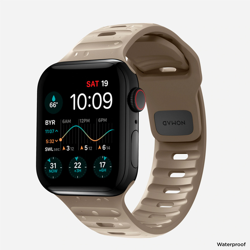 美国NOMAD适用iwatch手表表带苹果applewatch8 Ultra SE运动型全新品硅胶防水透气潮牌男士轻奢42/44/45/49mm