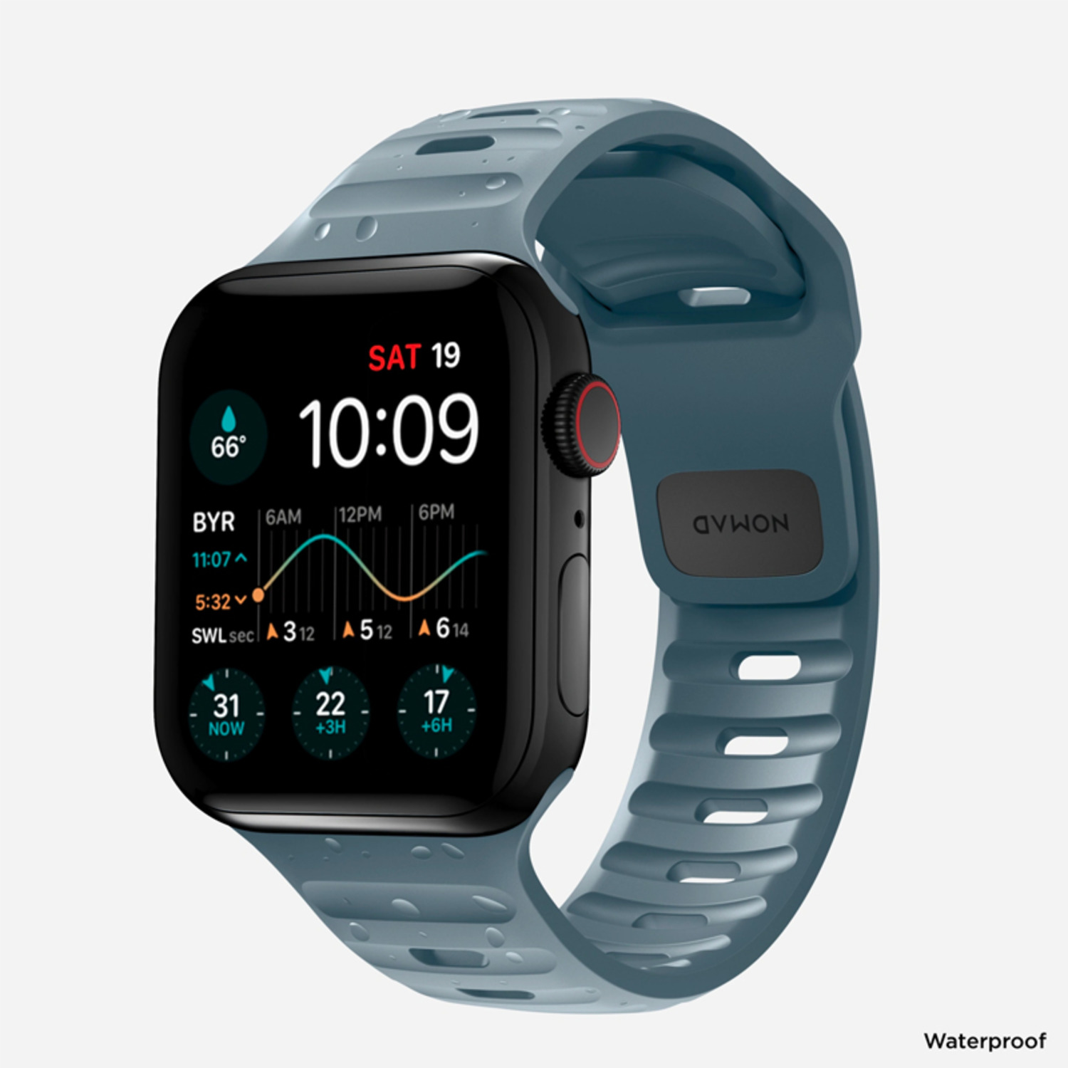 美國(guó)NOMAD適用iwatch手表表帶蘋果applewatch8 Ultra SE運(yùn)動(dòng)型全新品硅膠防水透氣潮牌男士輕奢42/44/45/49mm-2