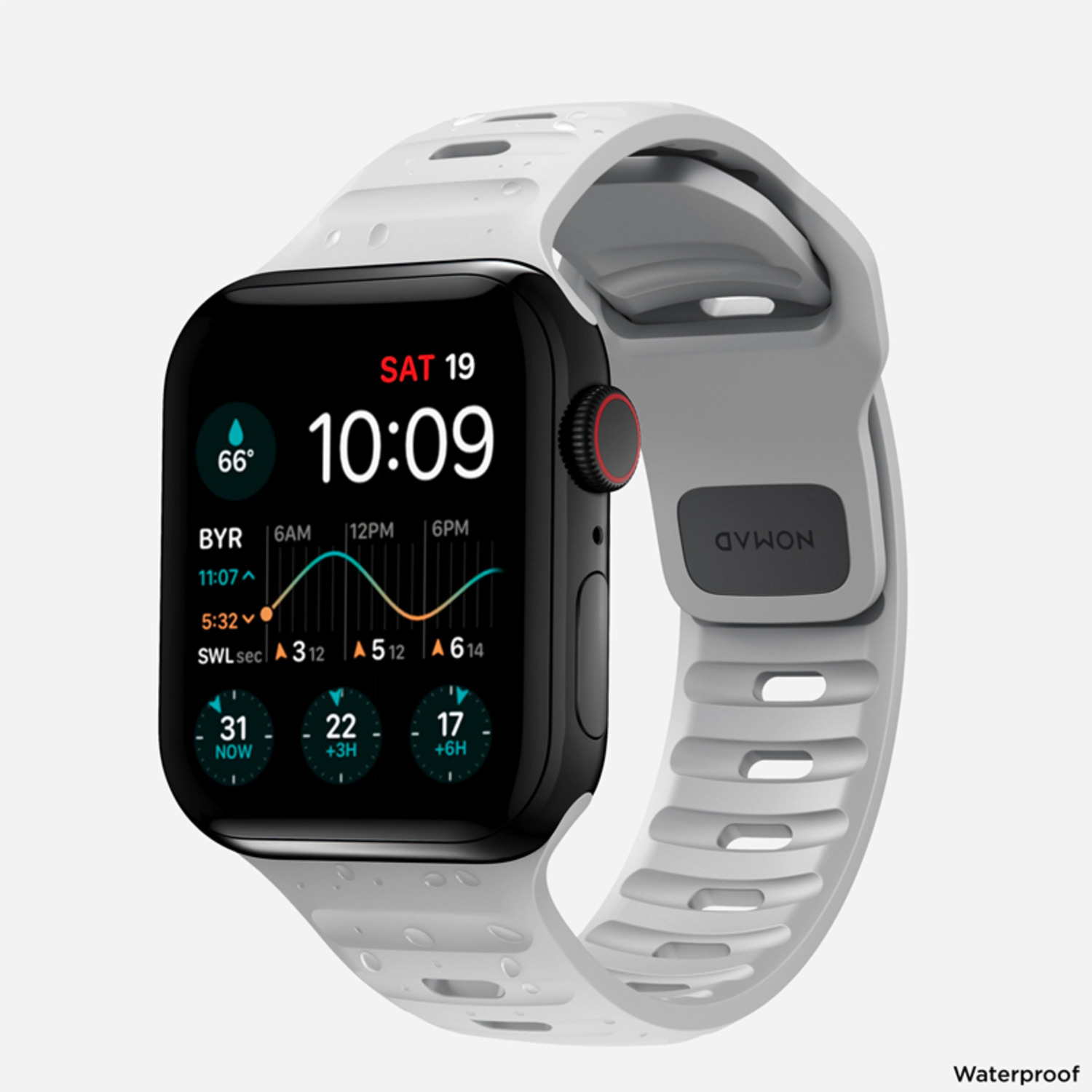 美國(guó)NOMAD適用iwatch手表表帶蘋果applewatch8 Ultra SE運(yùn)動(dòng)型全新品硅膠防水透氣潮牌男士輕奢42/44/45/49mm-2