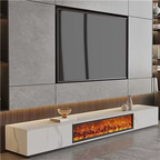 450usd Kfsee 200cm length Ins Feeling Designer Kfsee Fireplace TV Cabinet