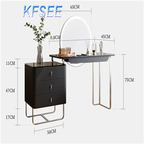 600usd Kfsee 1Pcs A Set Prodgf ins Gorgeous Find 80cm length Make Up Table with stool with mirror