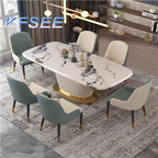 500usd Prodgf 180cm length Luxury Warm Home Kfsee Dining Table
