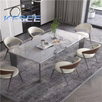 500usd Prodgf 180cm length Luxury Warm Home Kfsee Dining Table