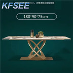 500usd Prodgf 180cm length Kfsee Luxury Dining Table Living Room