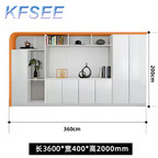 1200usd Prodgf 360*40*200cm Office Boss Kfsee Book Cabinet