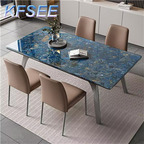 1000usd Hello with 6 chair Sunny Dreamy Modern Kfsee Dining Table