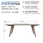 400usd ins Super Castle American Style Dining Table