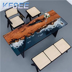 800usd Resin Wood Professional Kfsee Dining Table(no leg)