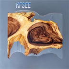800usd Resin Wood Professional Kfsee Dining Table(no leg)