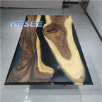 600usd RIVER Style Luxury Kfsee Resin Dining Table(no leg)